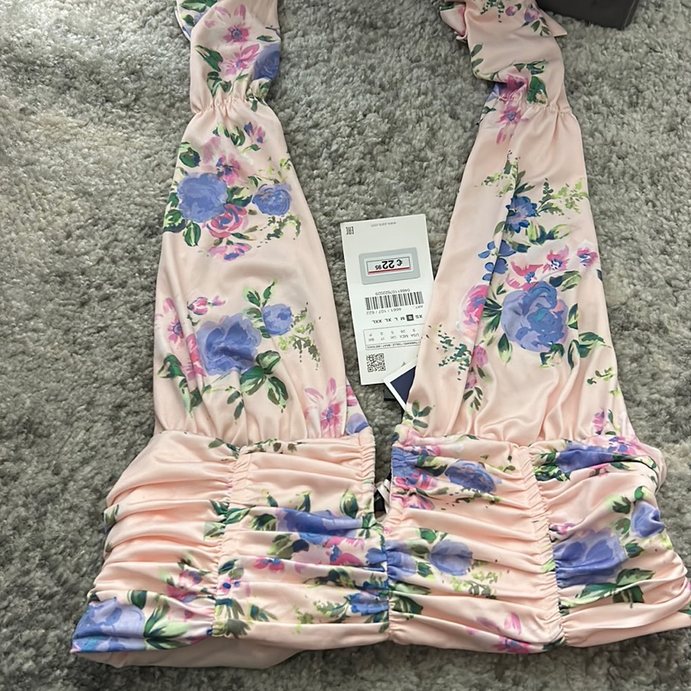 NWT Zara pink top size small